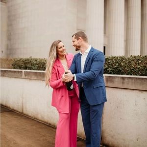 Pink fashion nova suit 1X